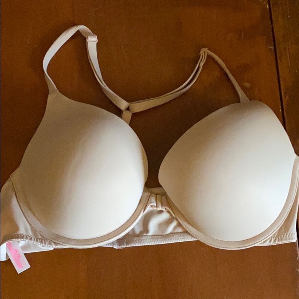 Victoria’s Secret PINK Nude Push-Up bra, t-back